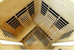 Vital Health Saunas 3 person corner overhead