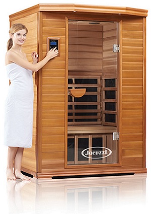 Woman Opening Jacuzzi Clearlight Premier IS-2