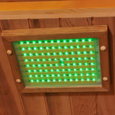Chromotherapy Lights Ceiling Array in Clearlight Sauna