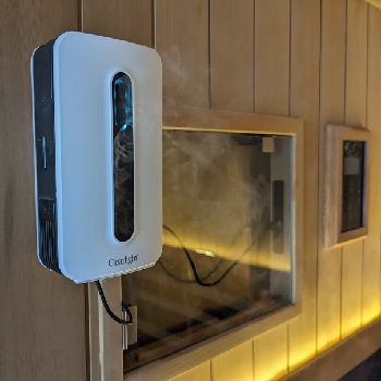 Clearlight AROMA ONE Essential Oil Diffuser Inside Sauna