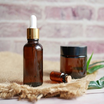 Essential Oil in Bottles